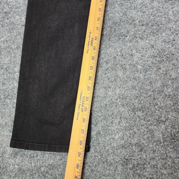 Levis 505 Straight Leg Womens Mid Rise Stretch Charcoal Wash Jeans Size 27 - Picture 12 of 13